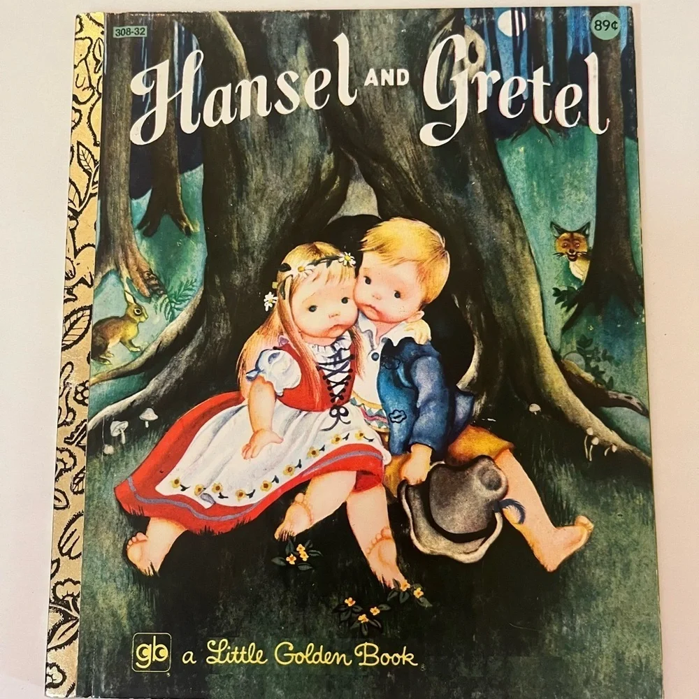 2 little golden books Heidi and Hansel & Gretel 1954